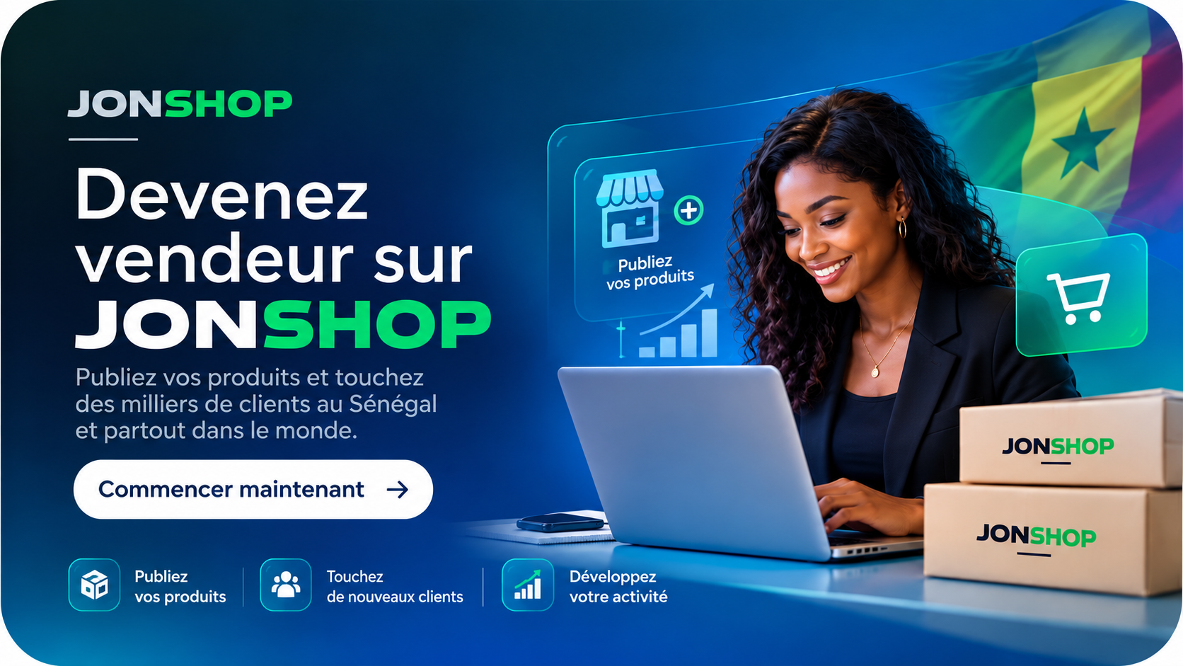 Devenez vendeur sur JONSHOP