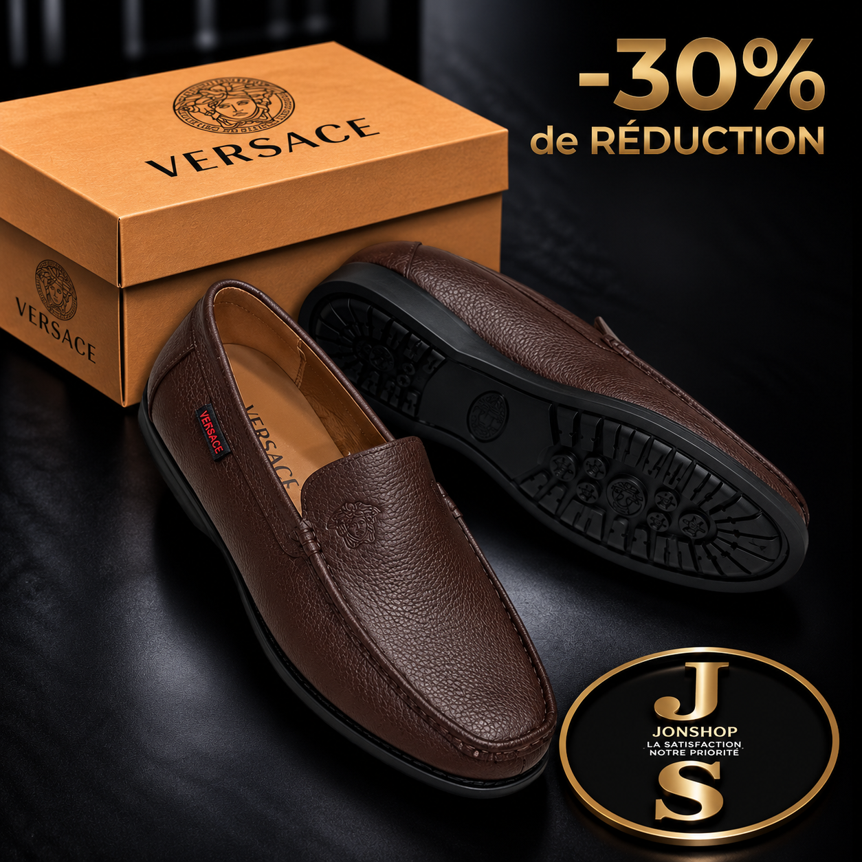 Mocassins Élégants Versace — en vente au Sénégal chez JON Express Shop