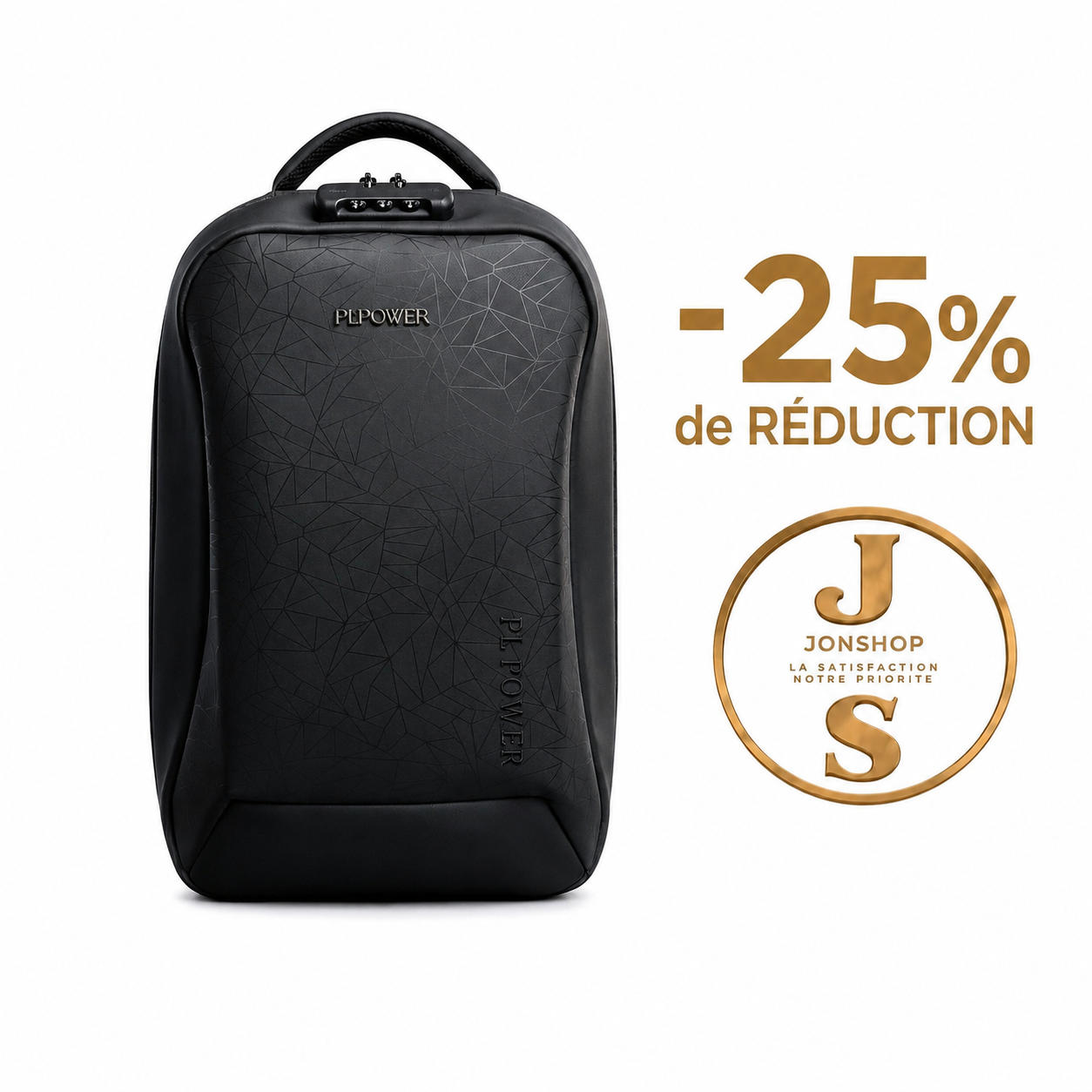 Sac à dos Antivol Noir — en vente au Sénégal chez JON Express Shop